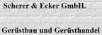 Ger�stbau Saarland: Scherer & Ecker Ger&uuml;stbau GmbH